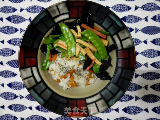 荷兰豆盖饭的做法