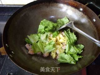 充满惊喜的脆嫩鲜---------------------生菜鸡蛋滑虾仁的做法步骤：9