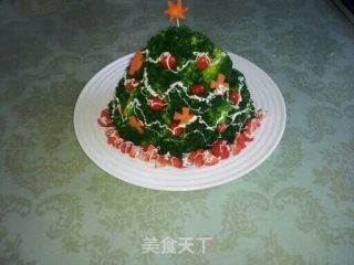 沙拉圣诞树的做法