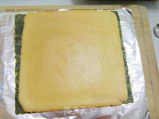 木有米也要吃寿司——美味的沙拉海苔蛋糕卷的做法步骤：10