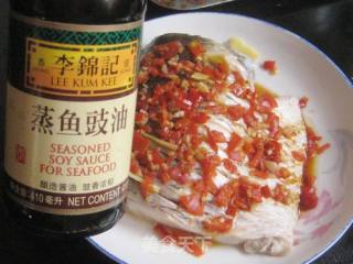 蒜味剁椒蒸青鱼的做法步骤：7