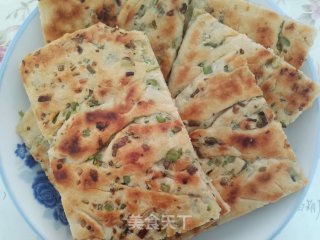 全麦面葱花饹饼的做法