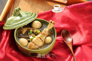 【湖北】茶树菇鹌鹑蛋土鸡汤的做法