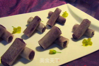 紫薯萝卜卷的做法