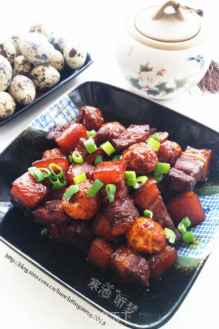 虎皮蛋烧肉的做法