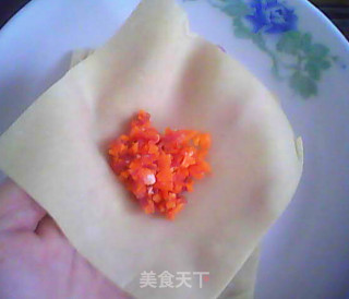 胡萝卜鲜肉馄饨的做法步骤：7