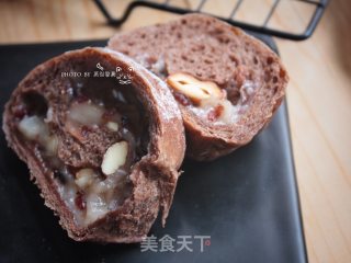 巧克力蔓越莓麻薯面包的做法