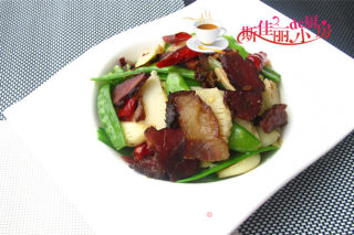 湘味腊肉荷兰豆的做法