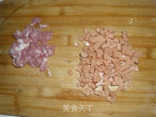 四丁炒饭的做法步骤：1