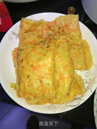 中西合并 红萝卜筋饼的做法