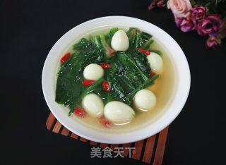 珍珠菠菜汤的做法
