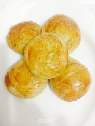 绿茶桂花饼的做法
