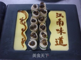 百页火腿卷的做法步骤：6