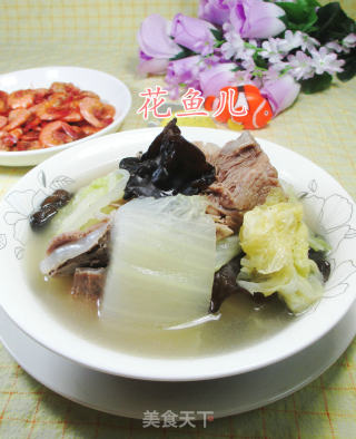 【宁波】黑木耳白菜肉骨汤的做法