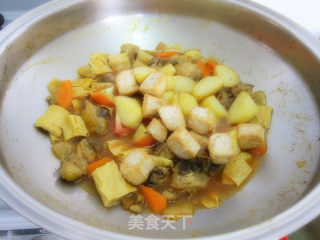 杂锦咖喱鸡的做法步骤：9