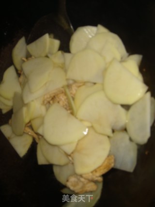 土豆烧鸡肉片的做法步骤：5