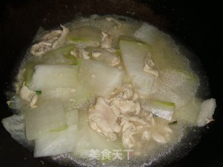 冬瓜鸡肉片汤的做法步骤：5