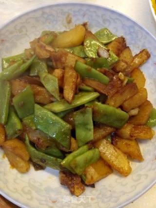 刀豆烧土豆的做法