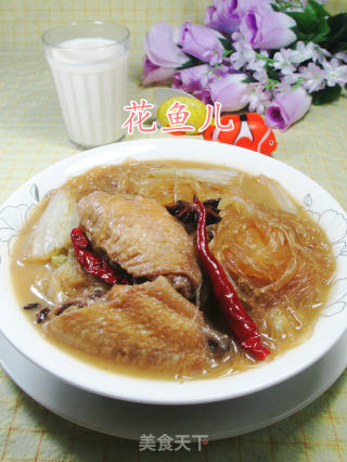 【宁波】中翅白菜煮粉丝的做法