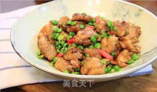 干煸豌豆鸡块的做法