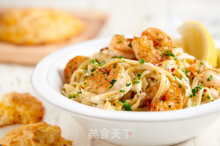 家常奶油鲜虾意面