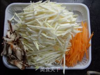 茭白牛肉丝的做法步骤：3