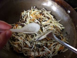 茭白牛肉丝的做法步骤：11