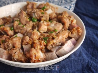 【广东】豉汁排骨蒸芋头的做法