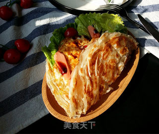 【台湾】火腿鸡蛋手抓饼的做法