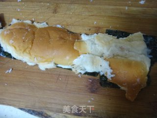 紫菜面包糯米卷——零食的再利用的做法步骤：4