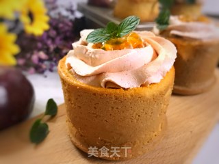 百香果草莓奶油杯子蛋糕的做法