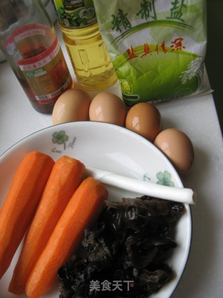 胡萝卜炒鸡蛋的做法步骤：1