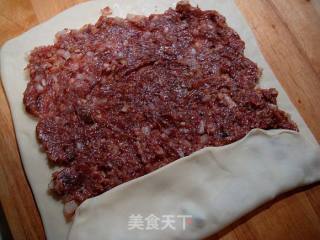 洋葱牛肉千层饼的做法步骤：7