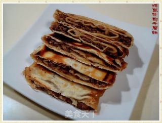 洋葱牛肉千层饼的做法步骤：10