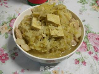 【东北】酸菜猪肉炖冻豆腐的做法