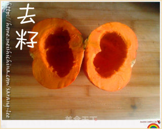 香甜营养的韩式南瓜粥~的做法步骤：2