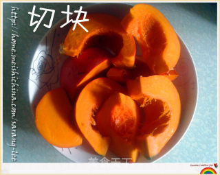 香甜营养的韩式南瓜粥~的做法步骤：3
