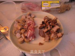 美式披萨【红烧猪排+熏肠培根】的做法步骤：11