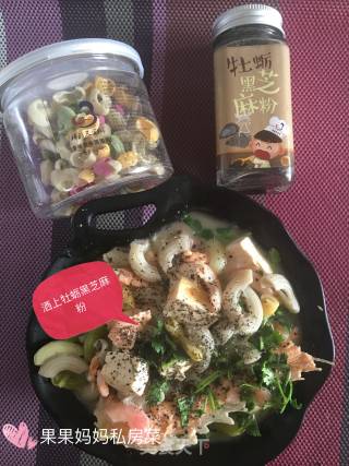 【沈阳】三文鱼骨炖豆腐多味圈圈面的做法