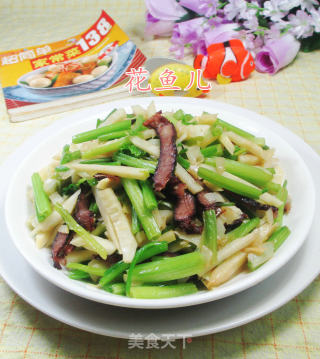 【宁波】酱肉冬笋炒芹菜的做法