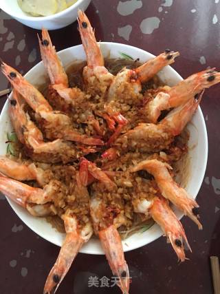 蒜蓉粉丝开背虾的做法