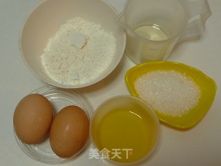 纸杯戚风蛋糕的做法步骤：1