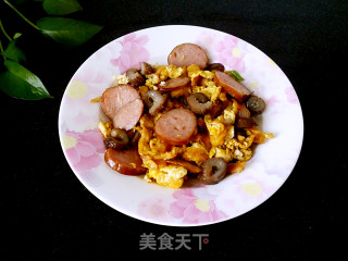 【东北】海参炒鸡蛋香肠的做法
