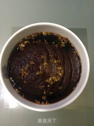 桂花红酒炖梨—梨的洋气吃法的做法