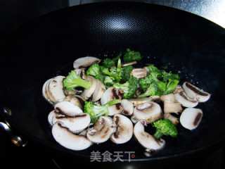 培根蘑菇西兰花的做法步骤：3
