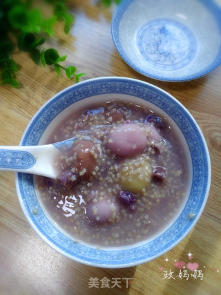 【山东】小米紫薯圆子粥的做法
