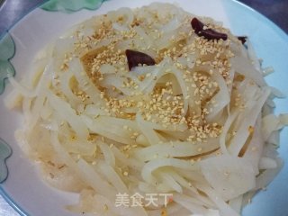 清炒脆萝卜丝的做法