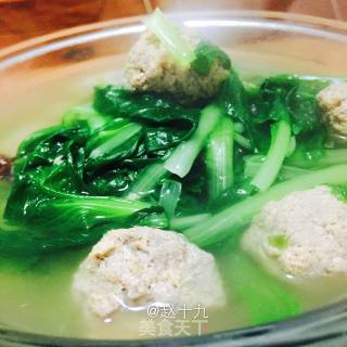 【东北】小白菜汆丸子的做法