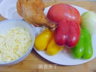 我的第一个---奥尔良烤鸡披萨的做法步骤：1