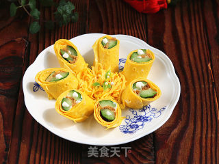 【上海】肉松黄瓜蛋卷的做法